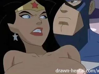 Superhero hentai - magtaka babae vs captain amerika